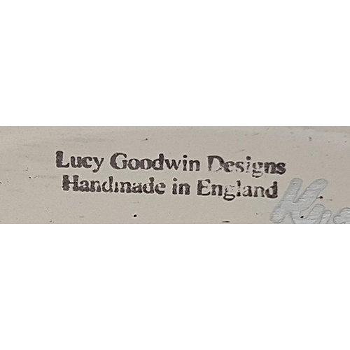 133 - LUCY GOODWIN DESIGNS (Designed , Made And Hand Painted In Stoke On Trent,England) CERAMIC 13cm MIDNI... 