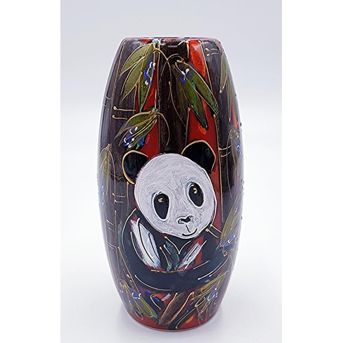 228 - ANITA HARRIS ART POTTERY 17cm SKITTLE VASE 