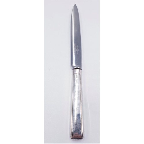 276 - PRESENTED AS A SOLID SILVER PAPER KNIFE (Hallmarked For Sheffield 1947)  (Boxed)