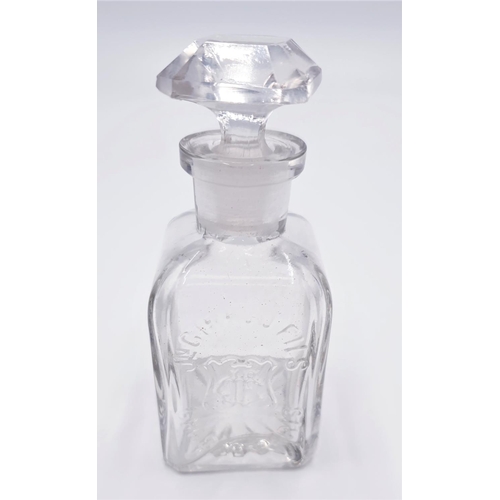 283 - FRENCH GLASS PERFUME BOTTLE  Signed c1920s