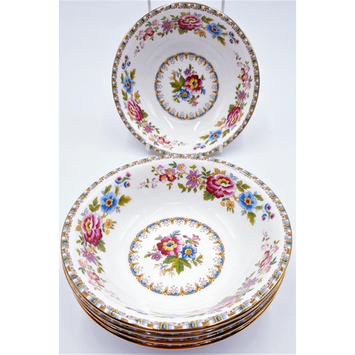 102 - ROYAL GRAFTON CHINA 15 cm Dia CEREAL BOWLS (5)