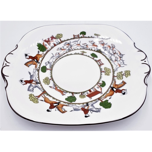 123 - WEDGWOOD CHINA HUNTING SCENE BREAD/BUTTER PLATE