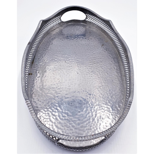 45 - SILVER PLATED TRAY 37 x 21 cm