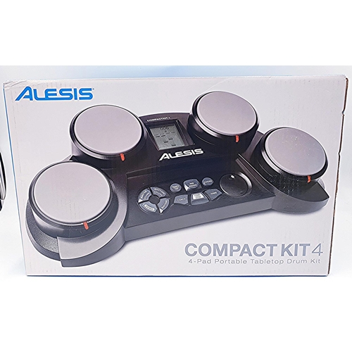 49 - ALESIS COMPACT KIT 4 (4-Pad Portable Tabletop Drum Kit) (As New,Complete,Original Box)  (Tested and ... 