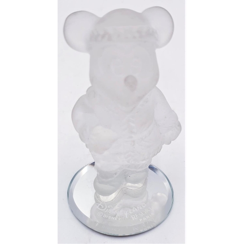 689 - DISNEY GLASS FIGURINE OF MICKEY MOUSE