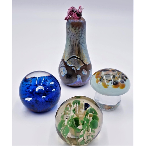 706 - GLASS PAPERWEIGHTS (4)