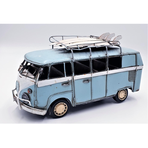 714 - METAL 30 cm MODEL OF A CAMPER VAN