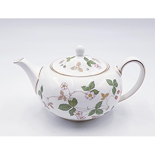 72 - WEDGWOOD CHINA TEAPOT IN THE WILD STRAWBERRY DESIGN