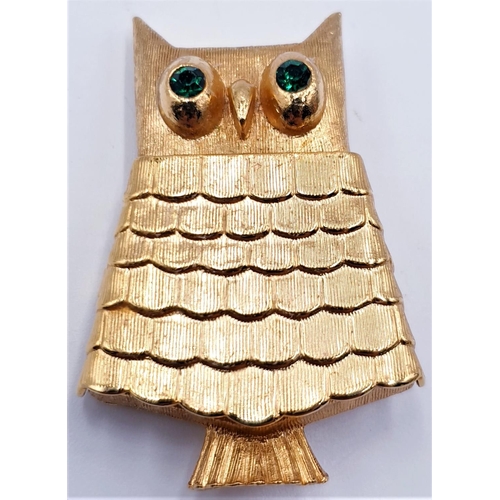 779 - OWL BROOCH/PERFUME (Put Some Tissue With Perfume On It Inside) HOLDER