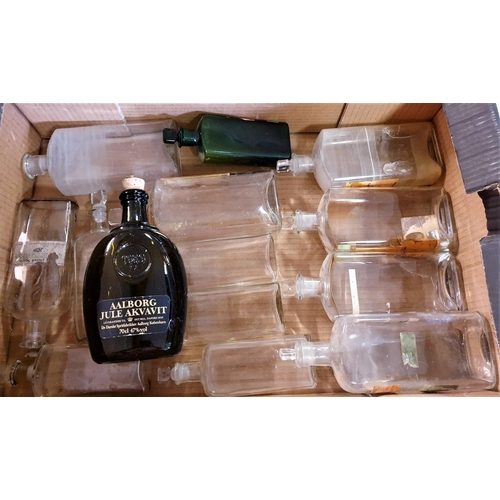 794 - BOX CONTAINING 15 OLD MEDICAL BOTTLES With STOPPERS (Please Note This Lot WILL NOT BE PACKED OR SHIP... 