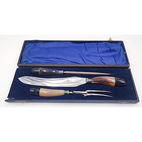 84 - THOMAS WILSON (Cutler And Silversmiths,Sheffield) CARVING SET