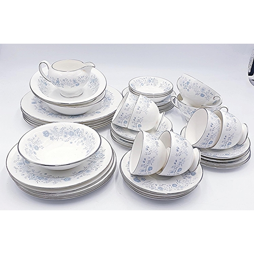 88 - WEDGWOOD CHINA 42 Piece TEA/DINNER SET IN THE BELLE FLEUR DESIGN