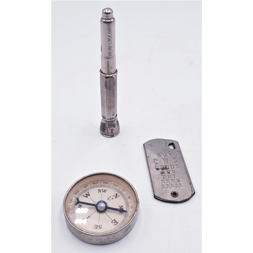 93 - C.W.S. CO-OPERATIVE ADVERTISING ITEMS (3) Including CIGAR PUNCH,BOX CUTTER & COMPASS