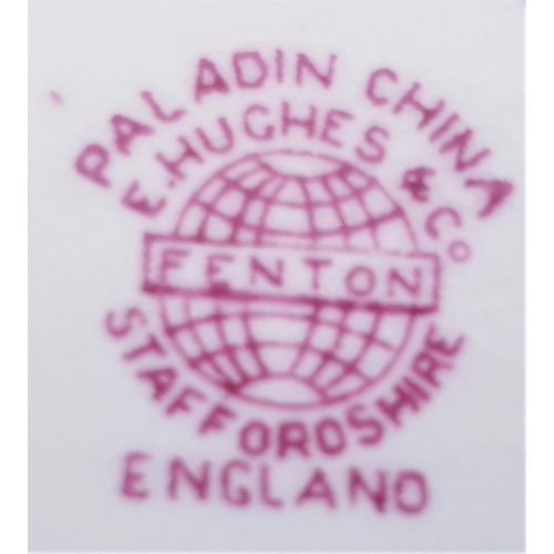 20 - PALADIN CHINA (E,Hughes & Co ,Fenton , Stoke On Trent) DECO STYLE TRIO 
( Edward Hughes moved from S... 