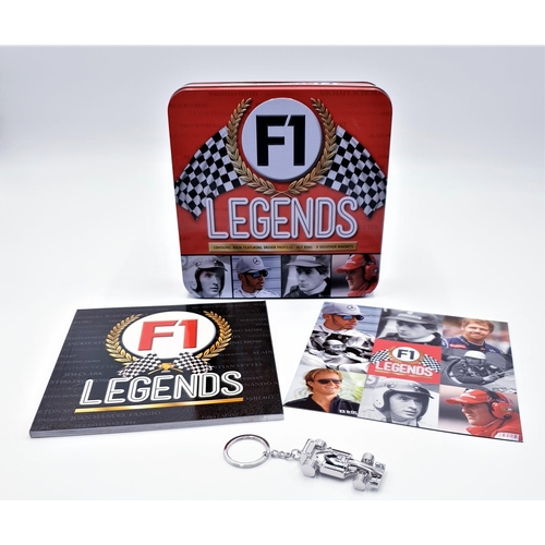 292 - F1 LEGENDS GIFT SET Inc KEY RING, BOOK Etc (As New)