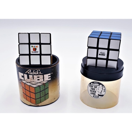 296 - RUBIKS CUBES (2) (Original 1980s, Cased)