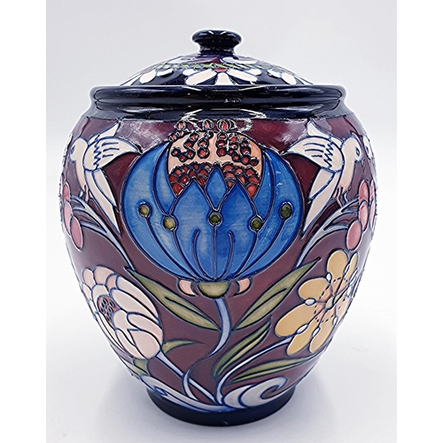 45A - MOORCROFT 13cm LIDDED POT (Shape No 401/5) 