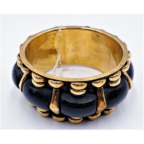 519 - BLACK & GOLDEN BANGLE