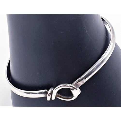 61 - SILVER (925) BANGLE (Total Weight 12.70 Grams)