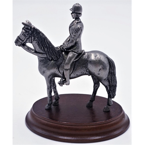 799 - MERLIN FINE ARTS 8cm x 10cm MODEL OF A HORSE And RIDER