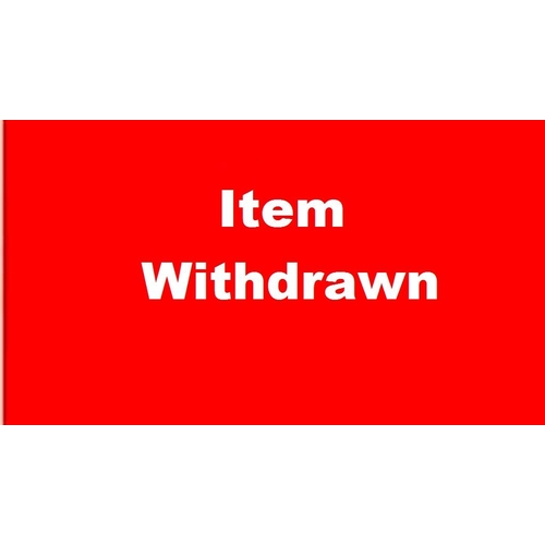 134 - ITEM WITHDRAWN,ITEM WITHDRAWN,