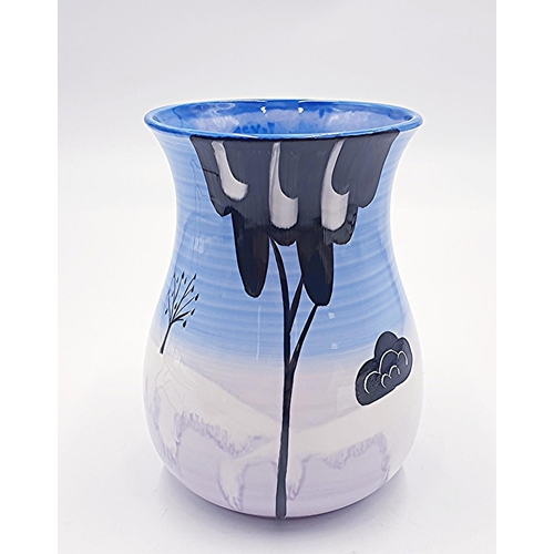 14 - BRIAN WOOD CERAMICS 15cm CHINA VASE IN THE VAL D ISERE DESIGN By Amelia Hulse.
(The name 'Brian Wood... 