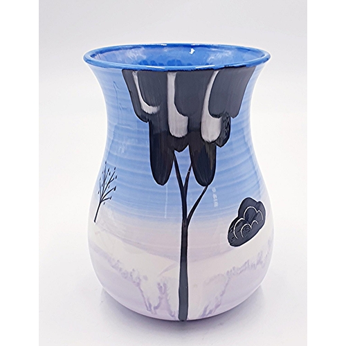 14 - BRIAN WOOD CERAMICS 15cm CHINA VASE IN THE VAL D ISERE DESIGN By Amelia Hulse.
(The name 'Brian Wood... 