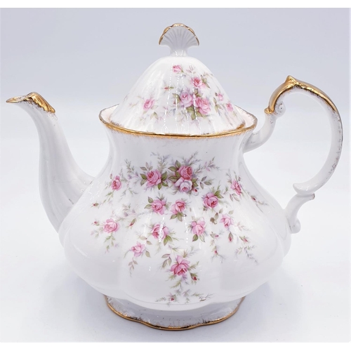 150 - PARAGON CHINA TEAPOT IN THE VICTORIANA ROSE DESIGN (Small Chip To Lid Rim)