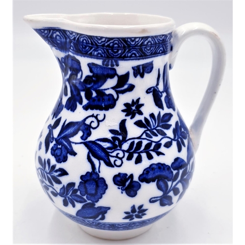 159 - COALPORT CHINA 13.5 cm BLUE/WHITE JUG