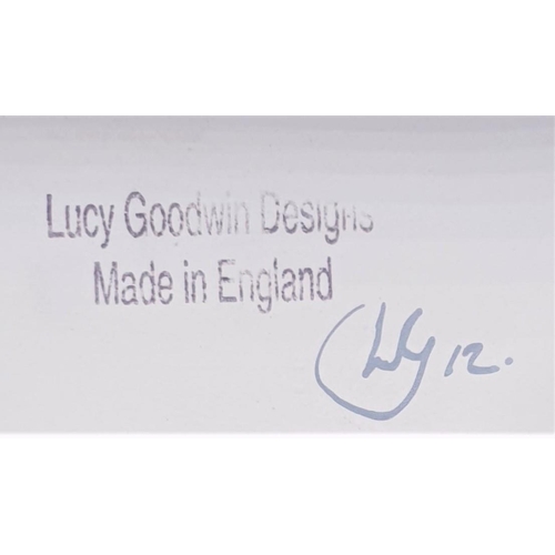 182 - LUCY GOODWIN DESIGNS (Designed , Made And Hand Painted In Stoke On Trent,England) CERAMIC Large 26.5... 