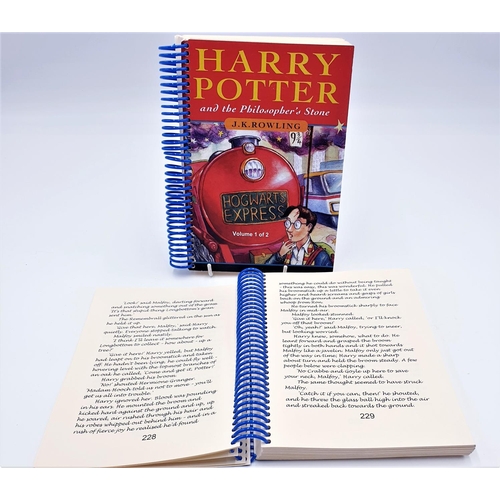 204 - 'HARRY POTTER Large Print 'THE PHILOSOPHERS STONE' Volumes 1 & 2