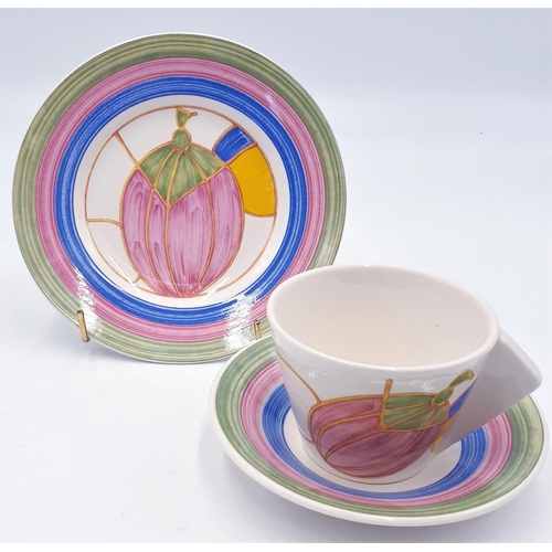 222 - WEDGWOOD CHINA TRIO FROM THE BIZARRE CLARICE CLIFF COLLECTION