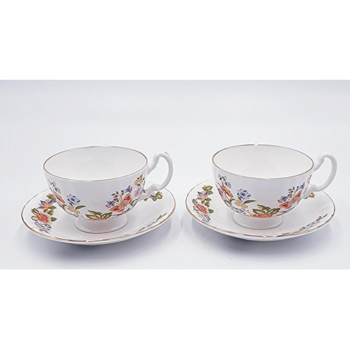 24 - AYNSLEY CHINA CUPS And SAUCER IN THE COTTAGE GARDEN DESIGN (2) (Both Original Boxes)