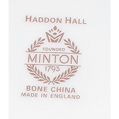 25 - MINTON CHINA 16.5cm Dia FOOTED BOWL IN THE HADDON HALL DESIGN (Original Box)