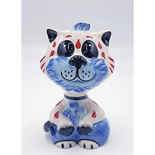 303 - LORNA BAILEY 12cm MODEL OF TAD THE CAT Signed by Lorna Bailey