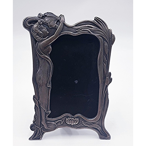 308 - METAL Large 15cm x 21cm ART NOUVEAU PHOTO FRAME