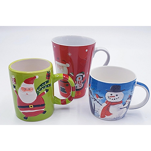 320 - CHINA CHRISTMAS MUGS (3)