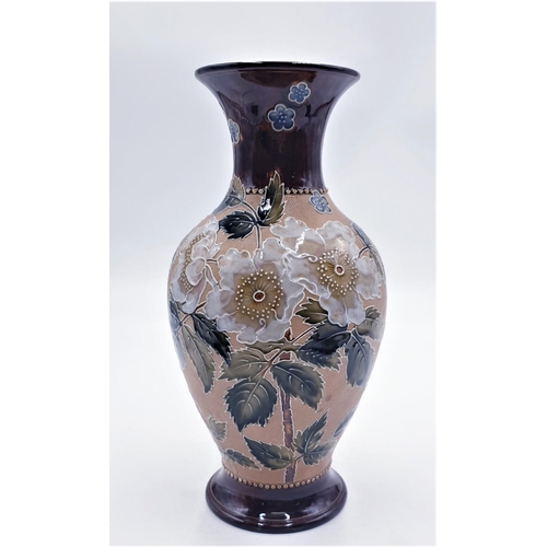 326 - DOULTON LAMBETH (Slaters) 28cm VASE (Restoration Round Top)