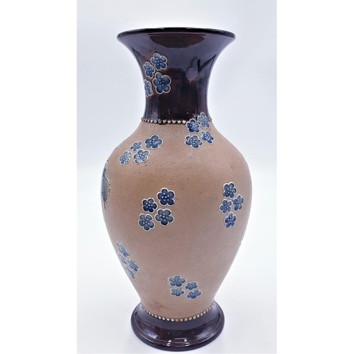 326 - DOULTON LAMBETH (Slaters) 28cm VASE (Restoration Round Top)