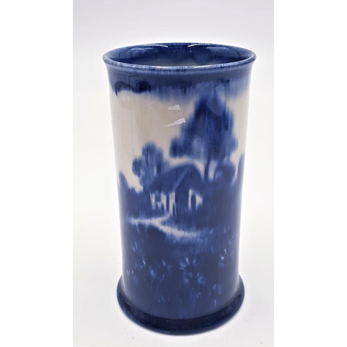 332 - ROYAL DOULTON BLUE FLAMBE 13.5 cm VASE (Extremely Rare)