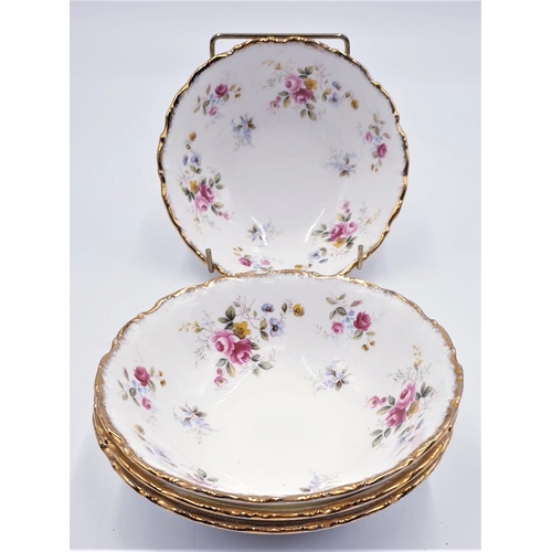 337 - ROYAL ALBERT CHINA CEREAL BOWLS (4) IN THE TENDERNESS DESIGN   (Marked 2nds)