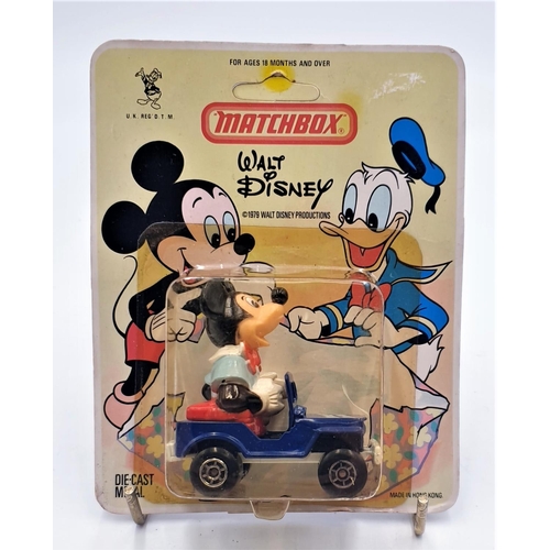 348 - MATCHBOX BOX DIE-CAST WALT DISNEY MODEL OF MICKEY MOUSE IN HIS CAR c1979 (Original Un Opened Display... 