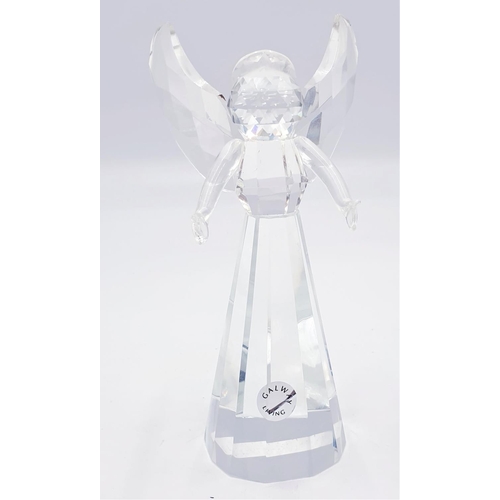 393 - GALWAY CRYSTAL 19cm FIGURINE OF AN ANGEL