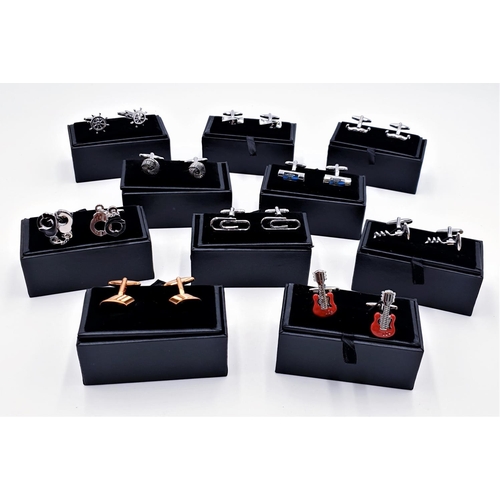 404 - CUFFLINKS (10)  (All Boxed)