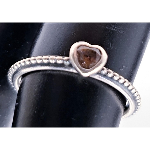 420 - PANDORA STONE SET RING (Size N_O) (No Provenance) (Boxed)