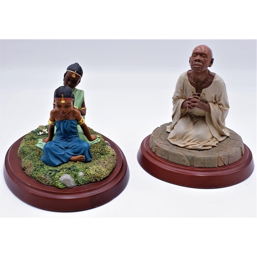 425 - THOMAS BLACKSHEAR EBONY VISIONS FIGURINES (2) 