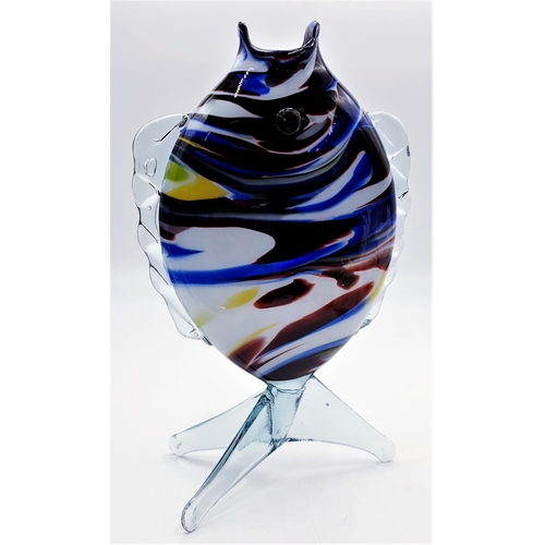 432 - ART GLASS 37cm MODEL OF A FISH