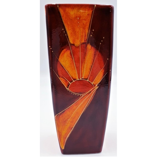 472 - ANITA HARRIS ART POTTERY Large 25cm VASE  Signed In Gold By Anita Harris. (Unique One Off Design By ... 