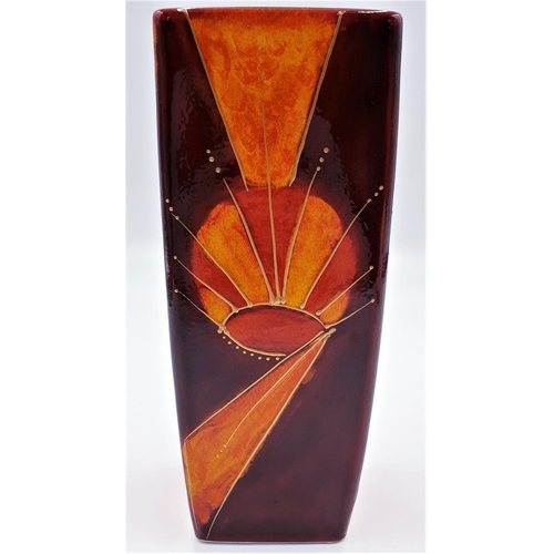 472 - ANITA HARRIS ART POTTERY Large 25cm VASE  Signed In Gold By Anita Harris. (Unique One Off Design By ... 