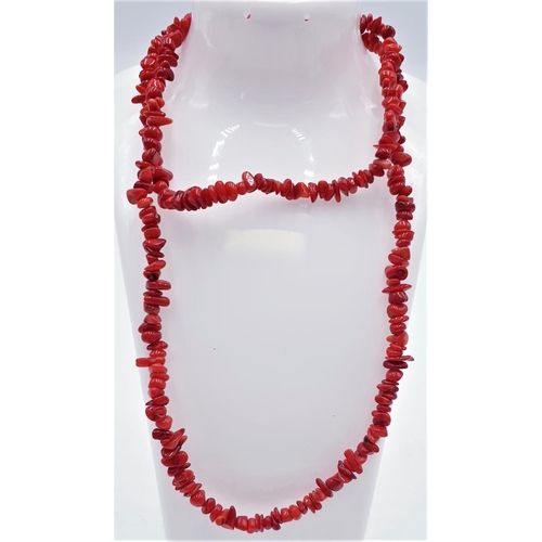 500 - RED CORAL NECKLACE